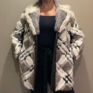 Vintage Real Fur and Leather Designer Jacket from the 60s Excellent Condition